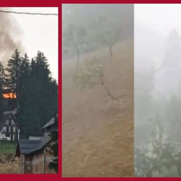 Pogledajte snimak nevremena i fotografije požara: Jaka kiša, vjetar i…