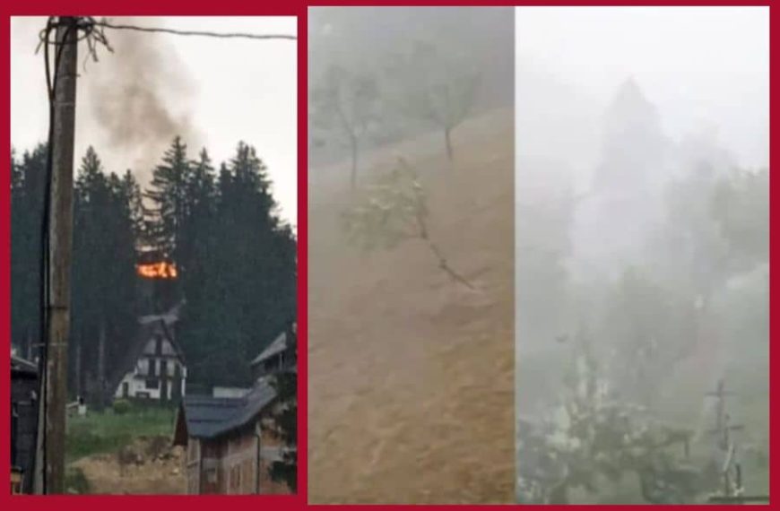 Pogledajte snimak nevremena i fotografije požara: Jaka kiša,…