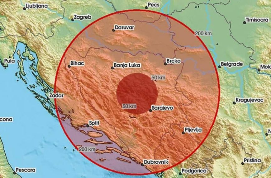 Zemljotres zatresao Bosnu i Hercegovinu