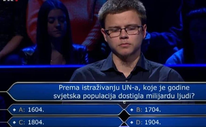 Takmičar ispao iz kviza “Tko želi biti milijunaš?” zbog zanimljivog pitanja: Da li znate odgovor?