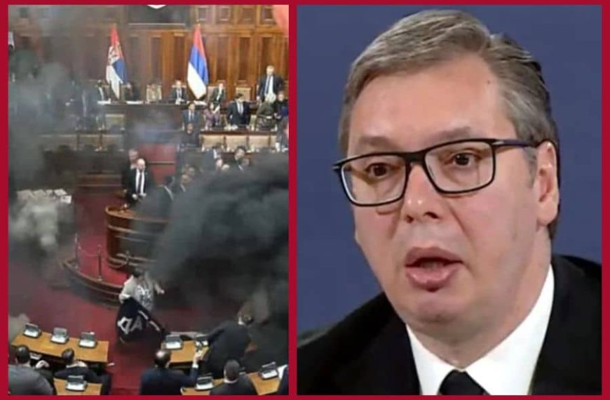 Vučić o haosu u Skupštini Srbije: “Dimne bombe su na prevaru unijeli u donjem vešu”